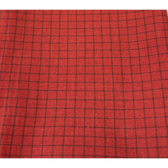 Red & Black Plaid Cotton Fabric 1/2 yard x 40" for Sewing & Crafting Projects - Picture 1 of 7